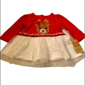 Magical Seasons Christmas Reindeer Dress NWT 12 Mo